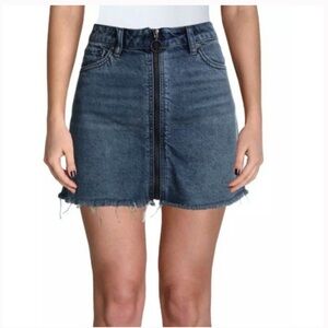 NWT Free People We The Free Zip Denim‎ Skirt